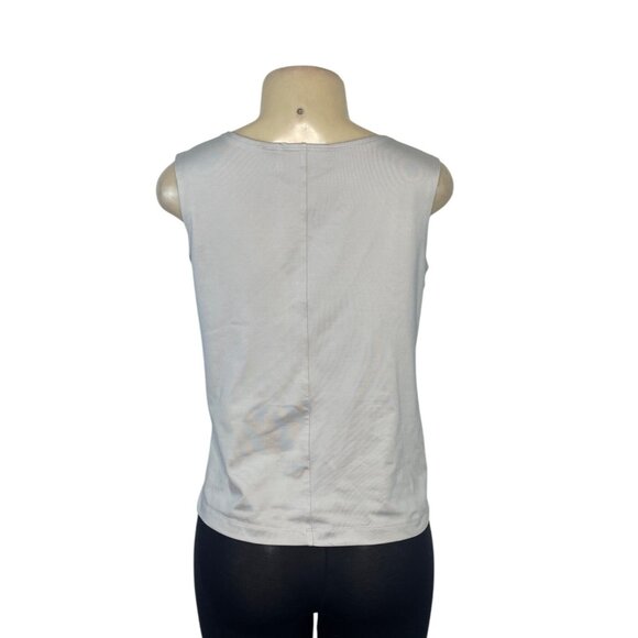 Cali and New York Women's White Sheer Button-Up Blouse & Tank Set Sz M/MP - Picture 6 of 13